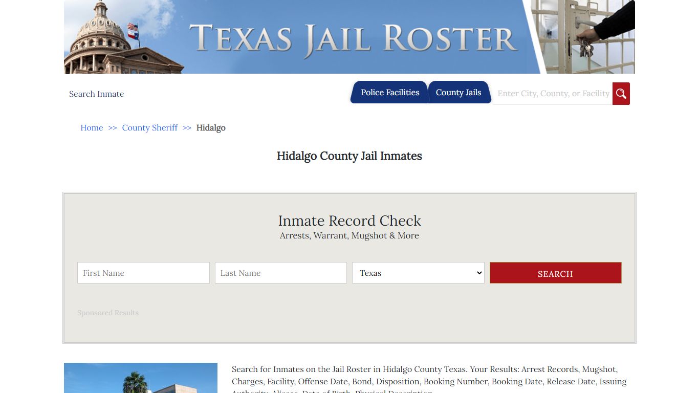 Hidalgo County Jail Inmates - Jail Roster Search